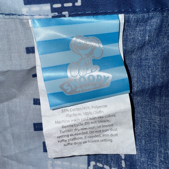 Lambs & Ivy Hip Hop Snoopy Crib Skirt / Dust Ruffle - Picture 6 of 8